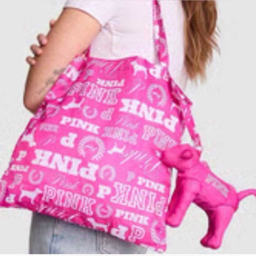 Victoria's Secret PINK Packable Dog Charm/Pouch  Ltd Ed